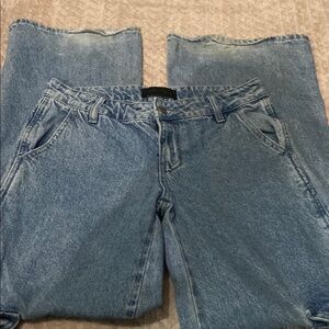 Pacsun, low rise blue baggy denim jeans